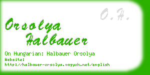 orsolya halbauer business card